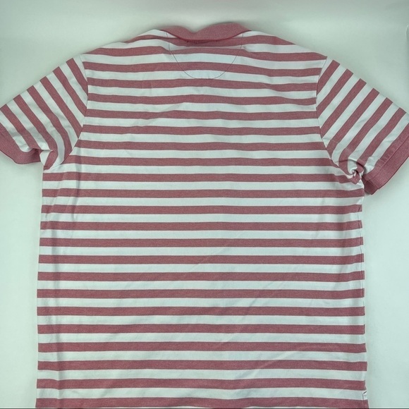 Cremieux Classics Polo Mens XL Pink White Striped - Picture 8 of 8